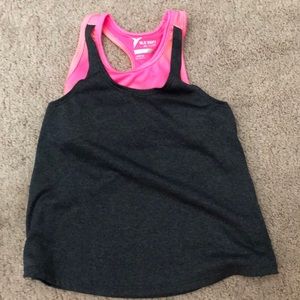 Tank top with sports bra